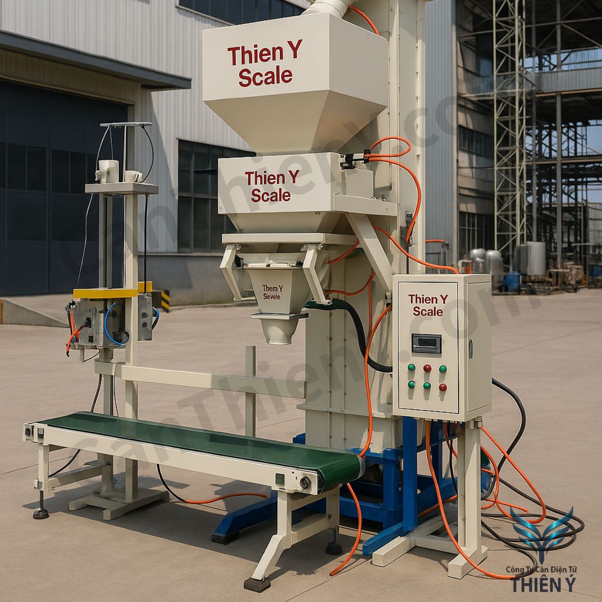 Cân đóng bao 25kg – Chính xác, bền bỉ, bảo hành 18 tháng Thiên Ý