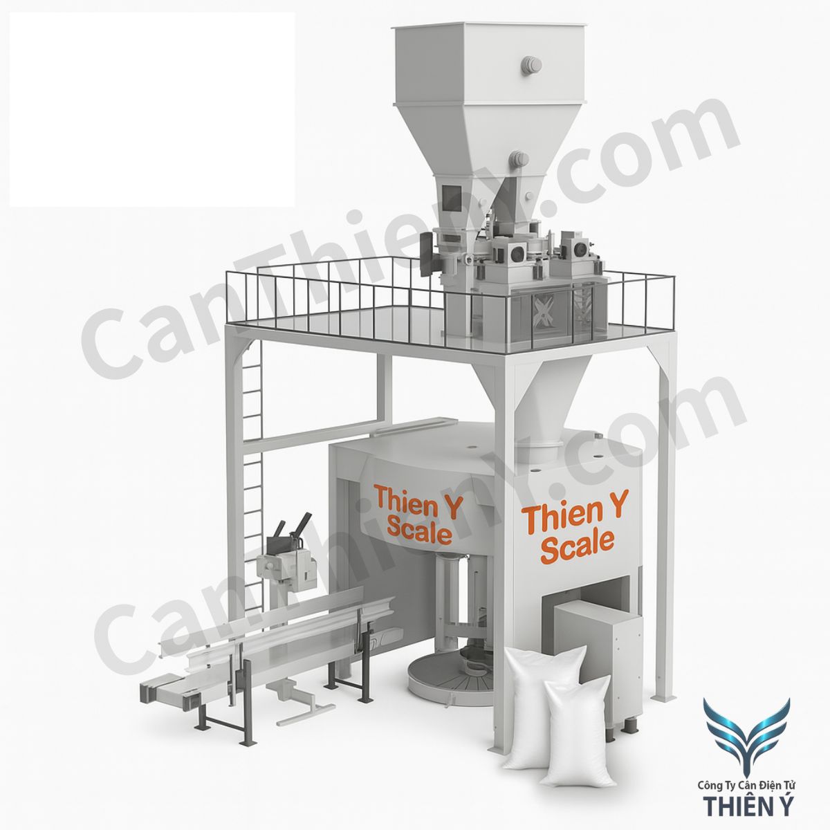 Cân đóng bao 500kg – Chính xác, bền bỉ, bảo hành 18 tháng Thiên Ý