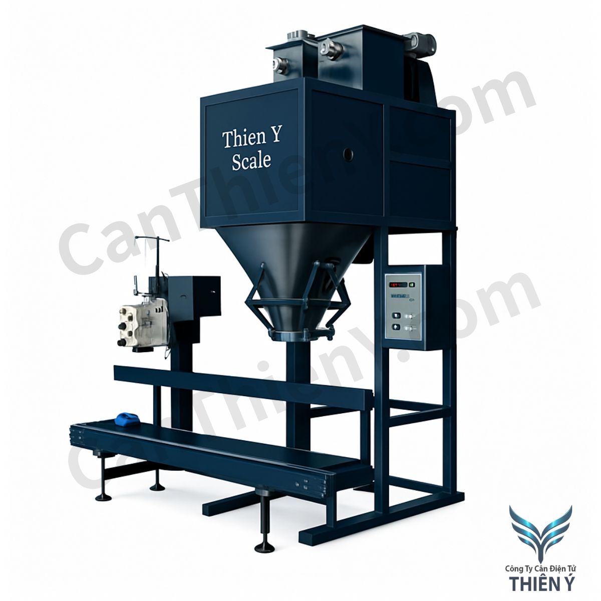 Cân đóng bao cám – Chính xác, bền bỉ, bảo hành 18 tháng Thiên Ý