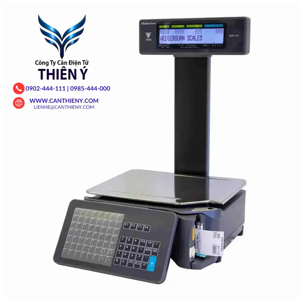 Cân điện tử bán lẻ màn hình đôi hiển thị hai phía rõ ràng