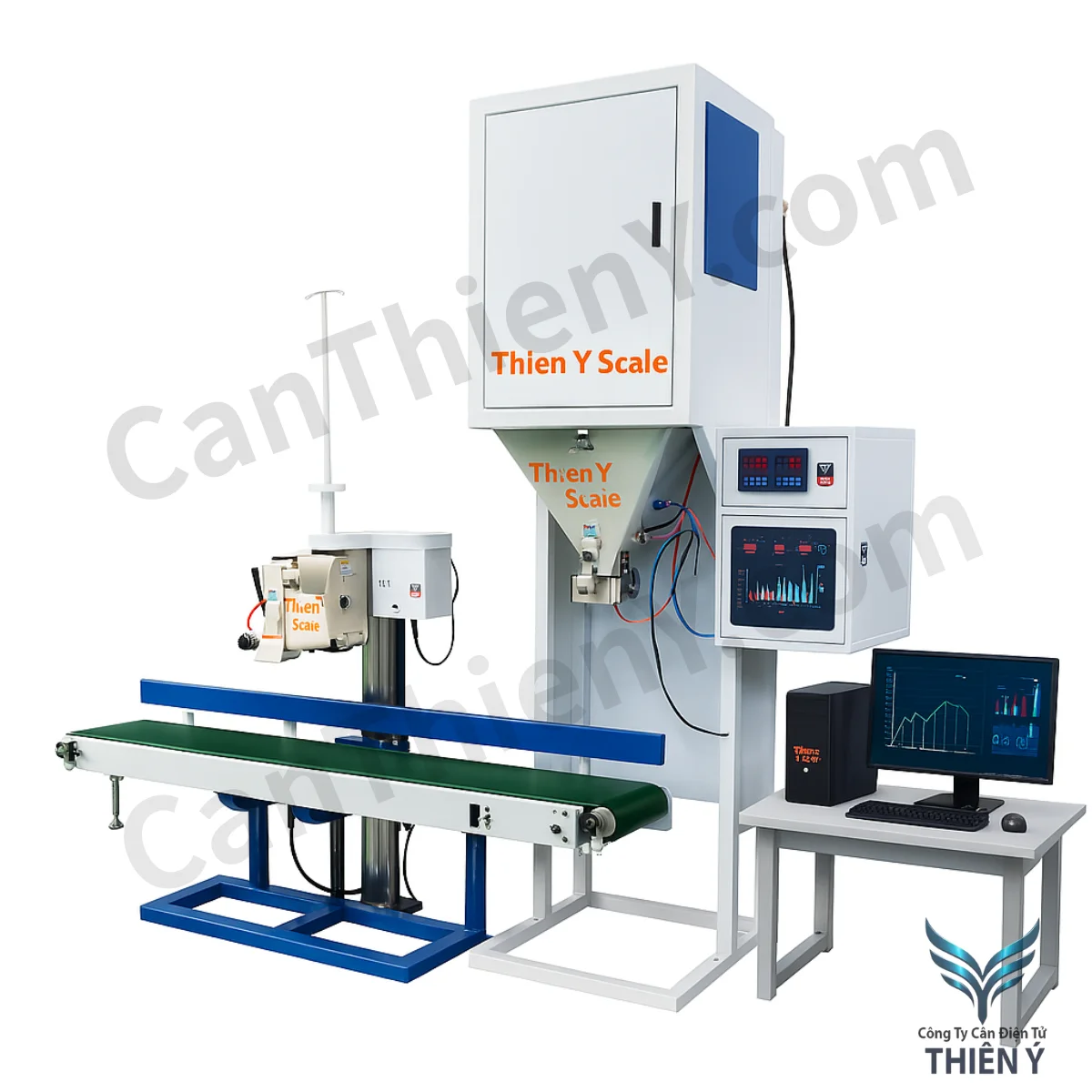 Cân đóng bao có kết nối máy tính – Chính xác, tiện lợi, bảo hành 18 tháng Thiên Ý