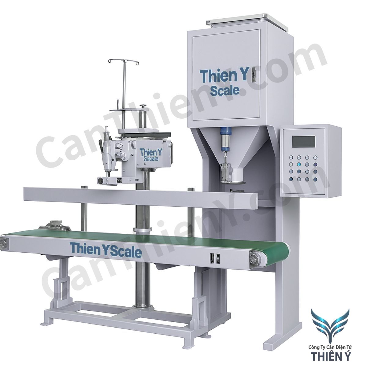 Cân đóng bao ngành hóa chất – Chính xác, bền bỉ, bảo hành 18 tháng Thiên Ý