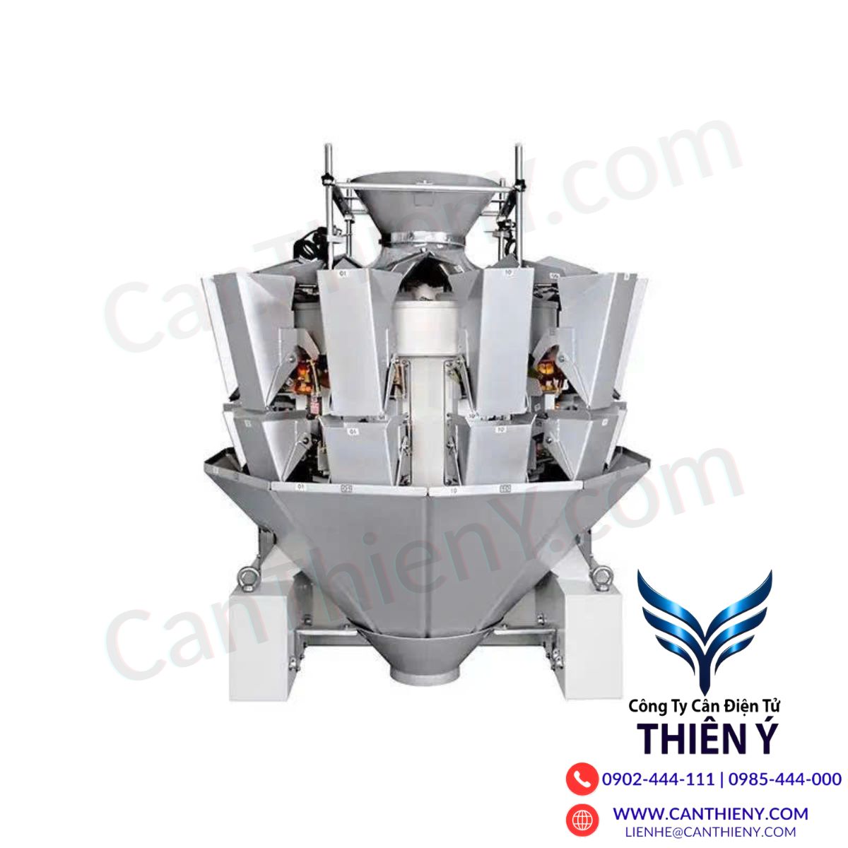 Cân nhiều đầu tốc độ cao – chia đồng loạt, sản lượng lớn, tối ưu dây chuyền đóng gói