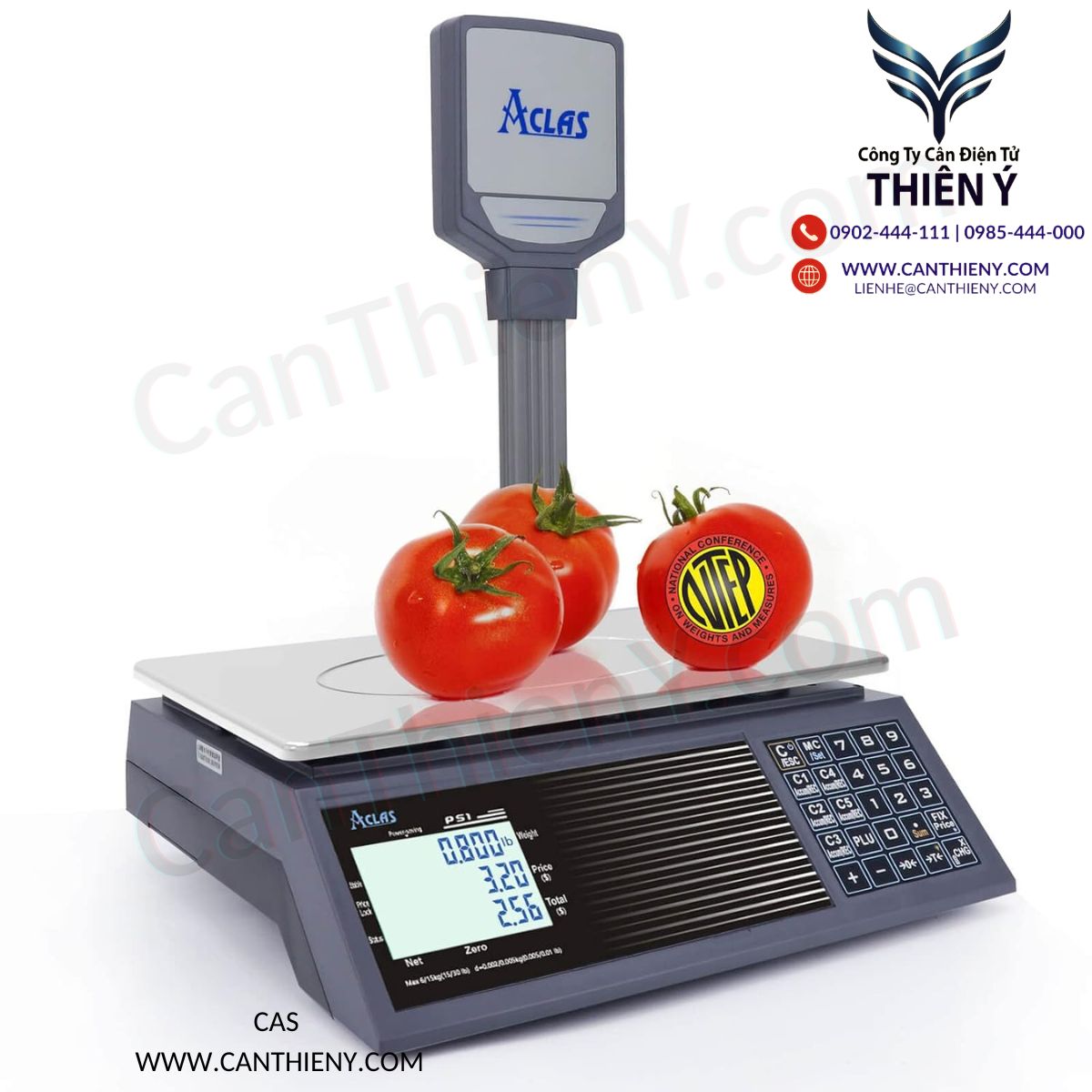 Cân thương mại có cảnh báo – an toàn, chính xác, bảo hành 18 tháng