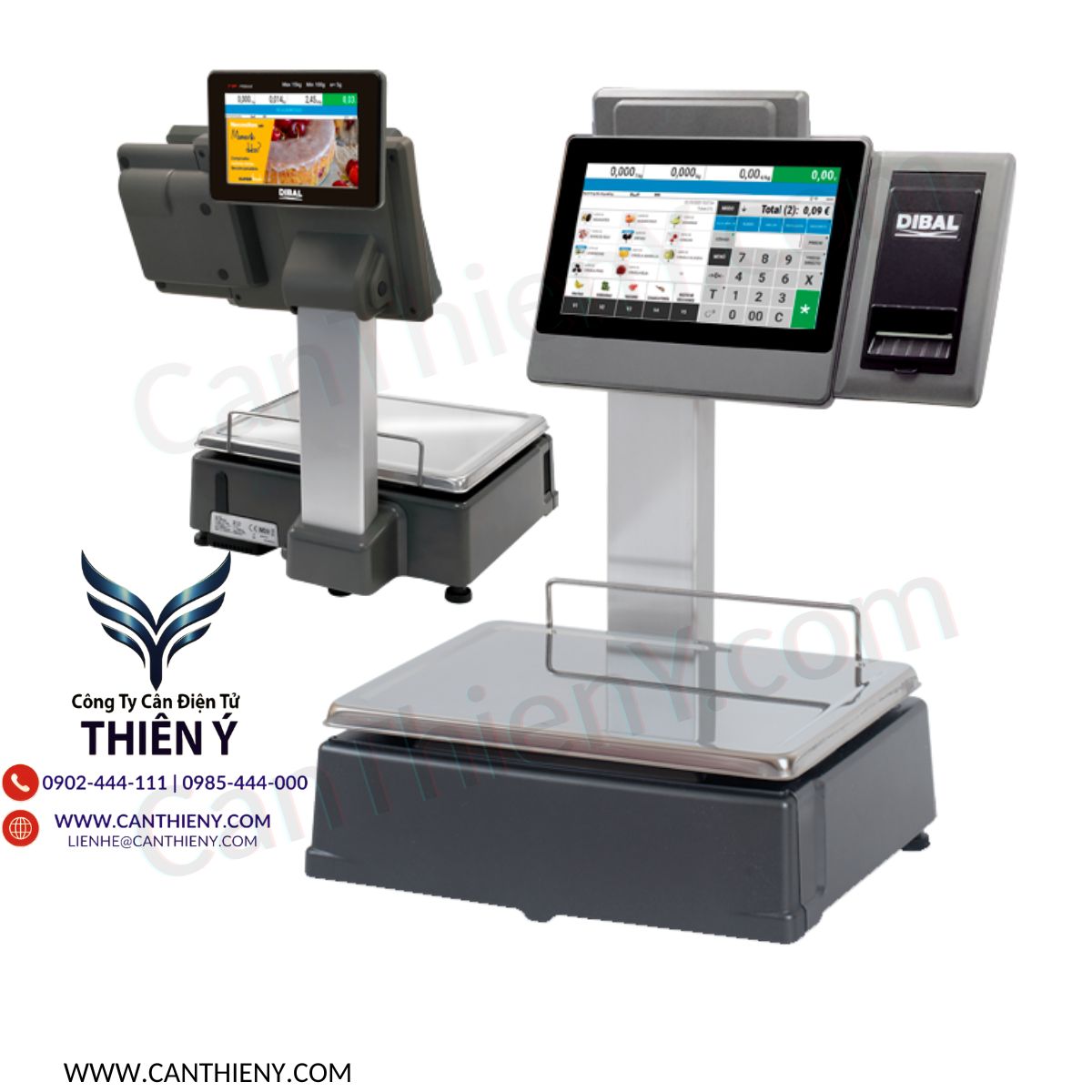 Cân thương mại có đầu đọc thẻ thành viên – tích điểm nhanh, nhận diện khách hàng, bảo hành 18 tháng