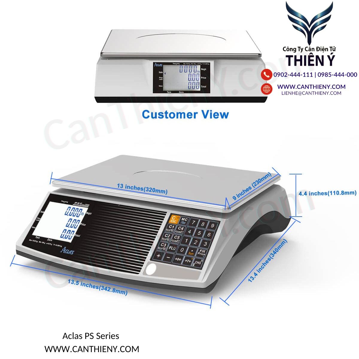 Cân thương mại có in hóa đơn – Tích hợp máy in hóa đơn trực tiếp, hỗ trợ siêu thị, cửa hàng thực phẩm, minimart, chợ, bảo hành 18 tháng. Liên hệ Thiên Ý tư vấn mẫu & báo giá!