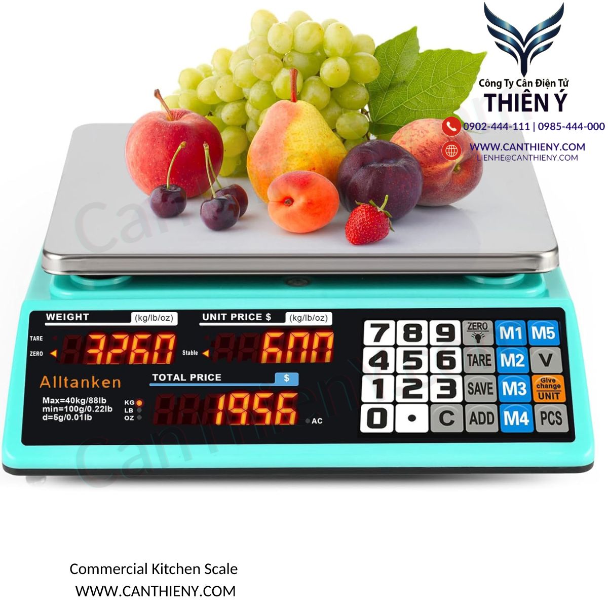 Cân thương mại giá tốt – chất lượng đảm bảo, giá cạnh tranh, bảo hành 18 tháng