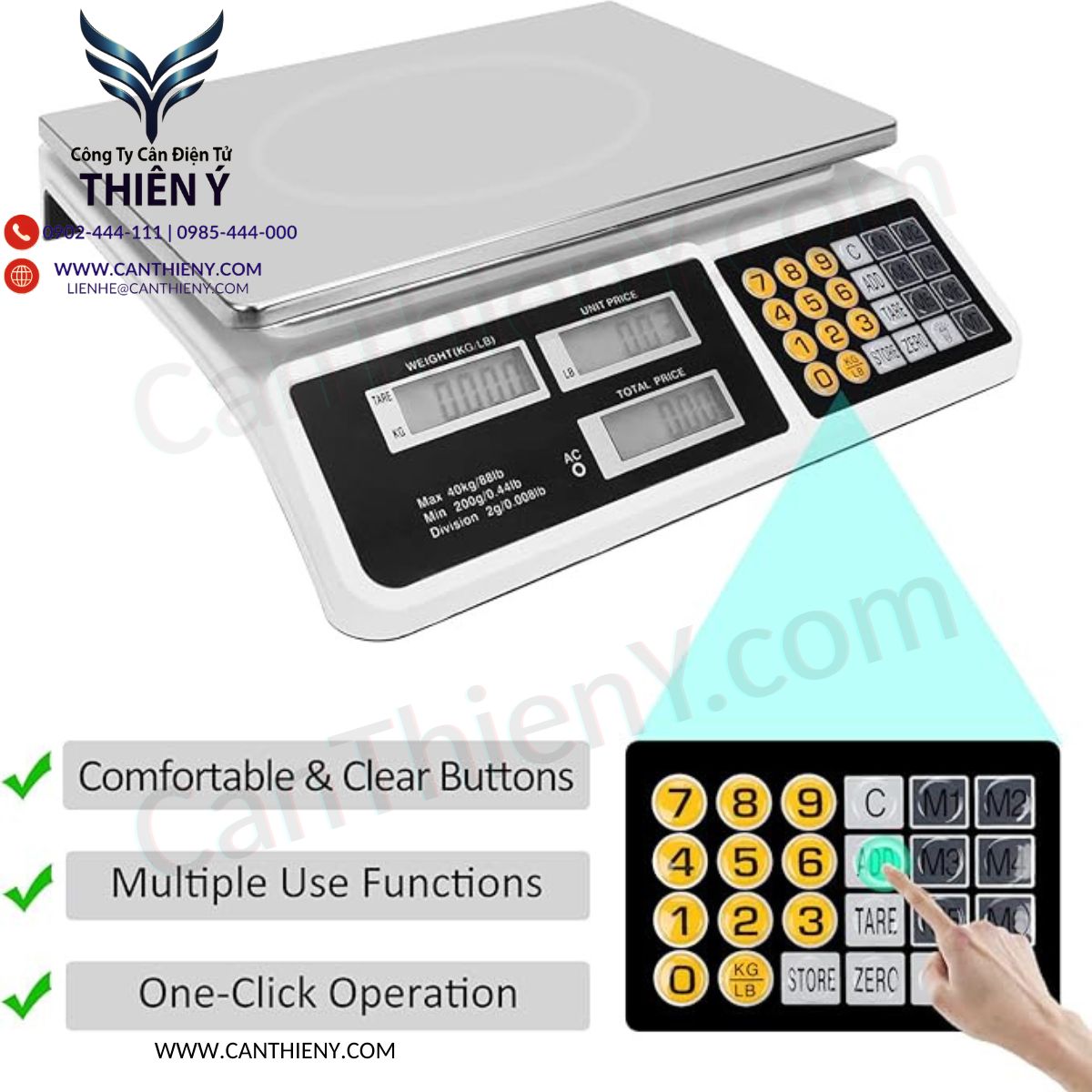 Cân thương mại kết nối mạng – chính hãng, giá tốt, bảo hành 18 tháng