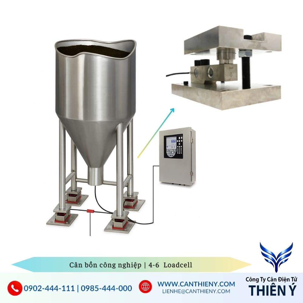 Cân bồn hóa chất chính hãng Thiên Ý dùng trong công nghiệp