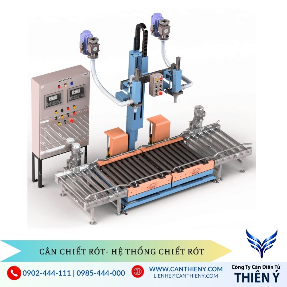 Cân chiết rót chất lỏng 2 vòi Thiên Ý chính hãng