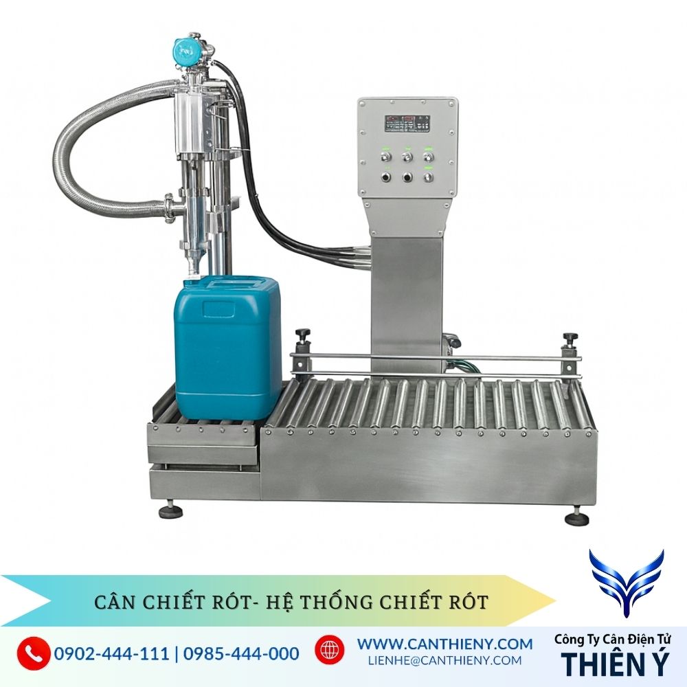 Cân chiết rót chất lỏng 50kg - chính hãng, bảo hành 12 tháng.