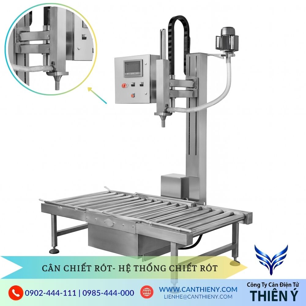 Cân Chiết Rót Chất Lỏng Kết Nối ERP tích hợp quản lý dữ liệu sản xuất
