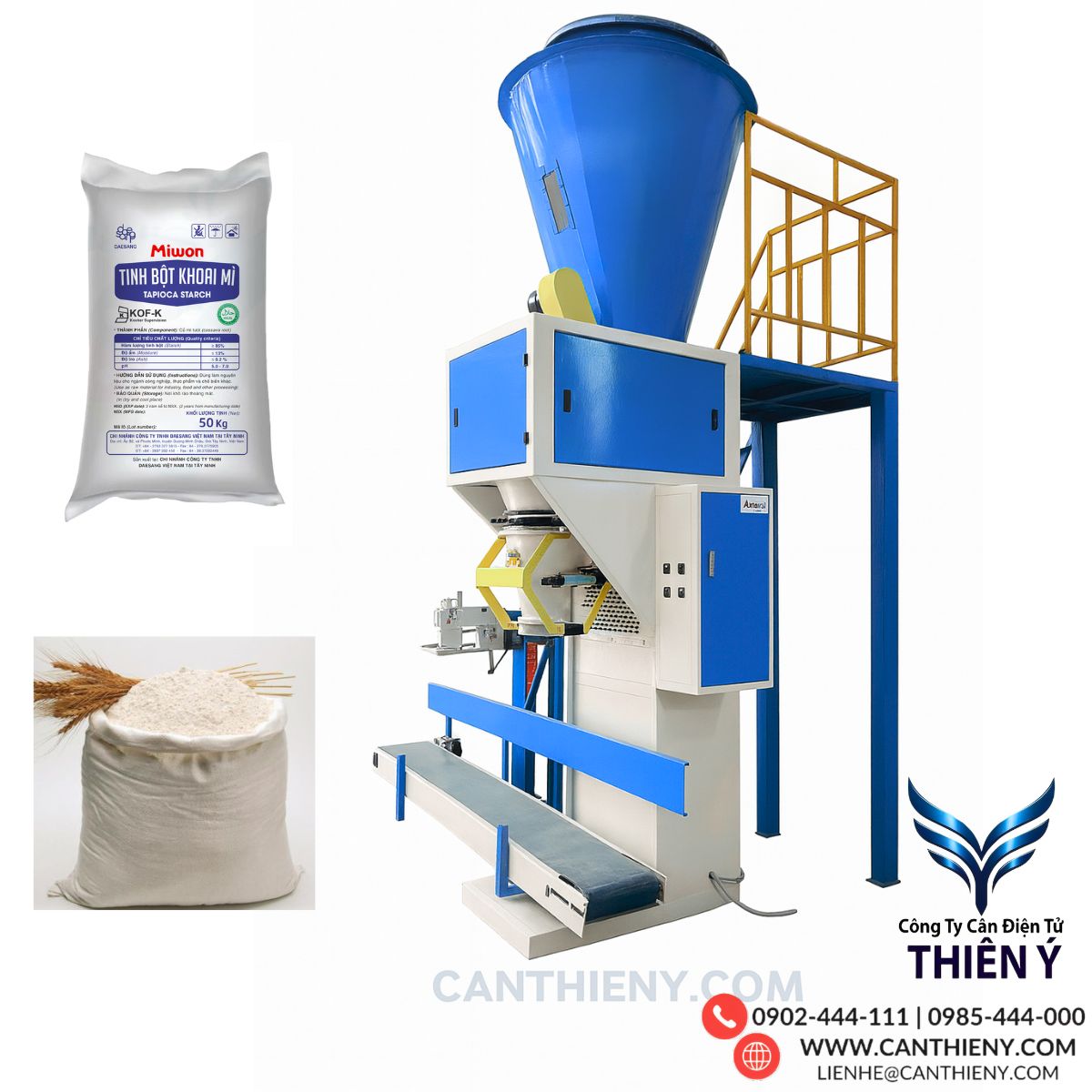 Cân Điện Tử Đóng Bao Bột Mì – Giá Rẻ, Chính Hãng