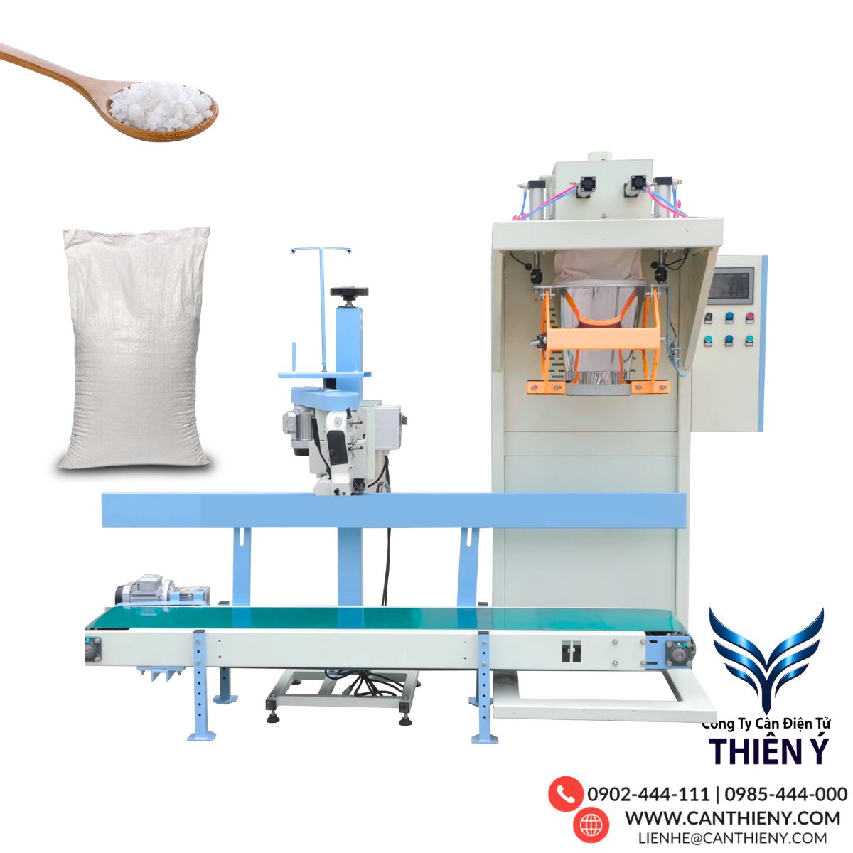 Cân điện tử đóng bao muối