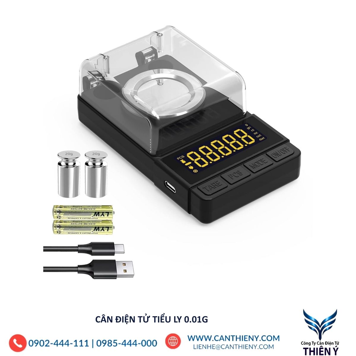 Cân điện tử tiểu ly 0.01g - chính hãng, bảo hành từ 12 Tháng.