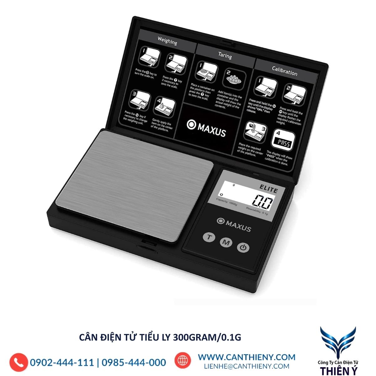 Cân điện tử tiểu ly 300g - giá rẻ, chính hãng, BH từ 12 Tháng.