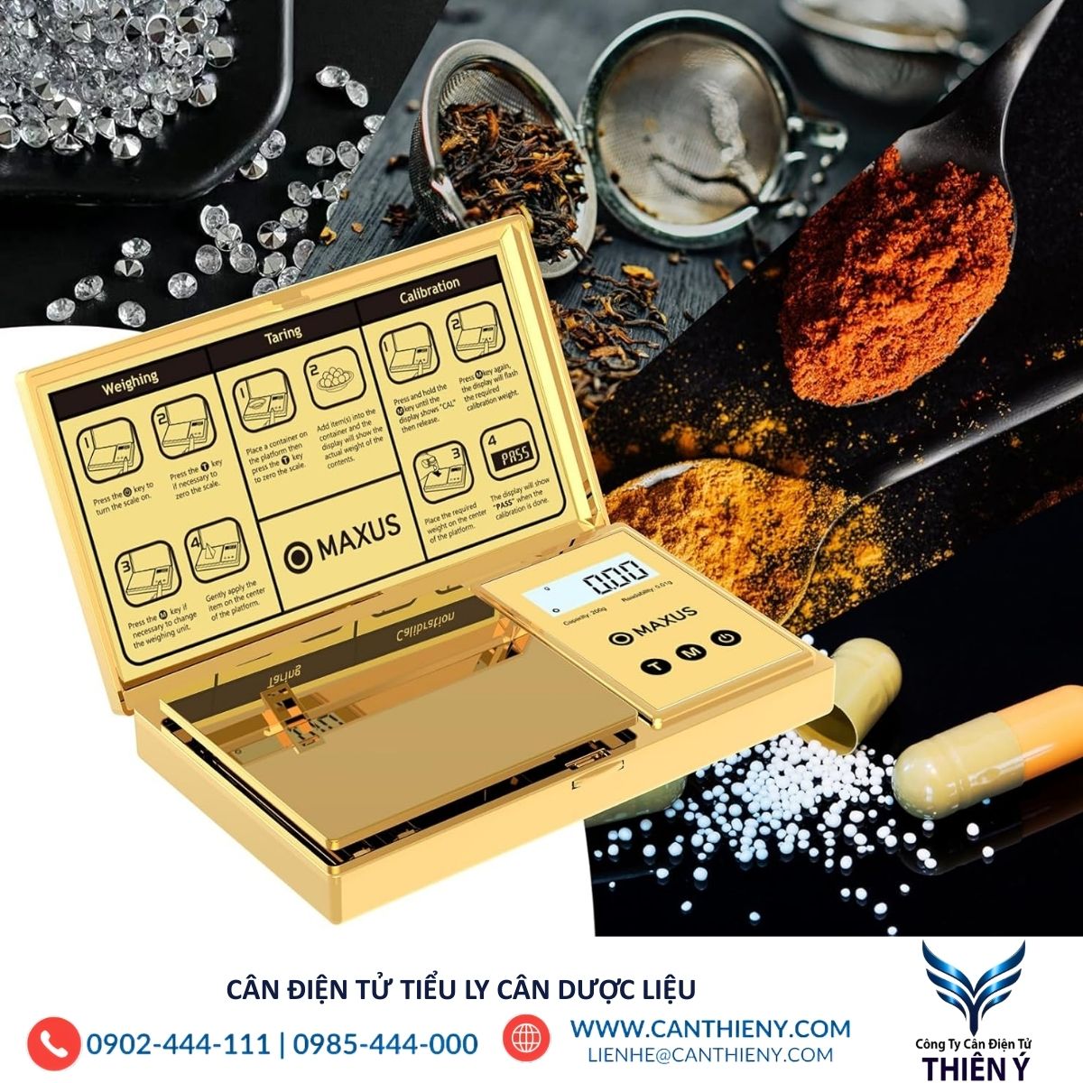 Cân điện tử tiểu ly cân dược liệu - chất lượng, bảo hành 12 tháng.