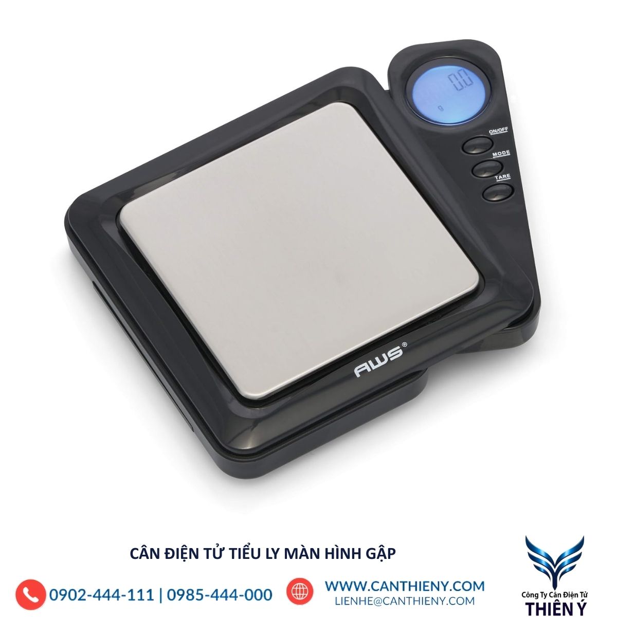 Cân điện tử tiểu ly dạng gập – thiết kế thông minh, dễ bảo quản