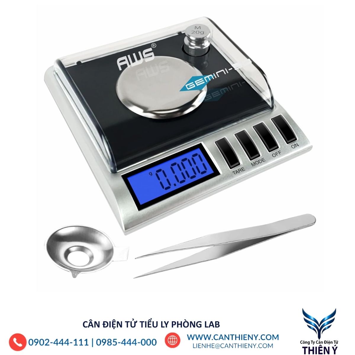 cân điện tử tiểu ly phòng lab độ chia 0.001g