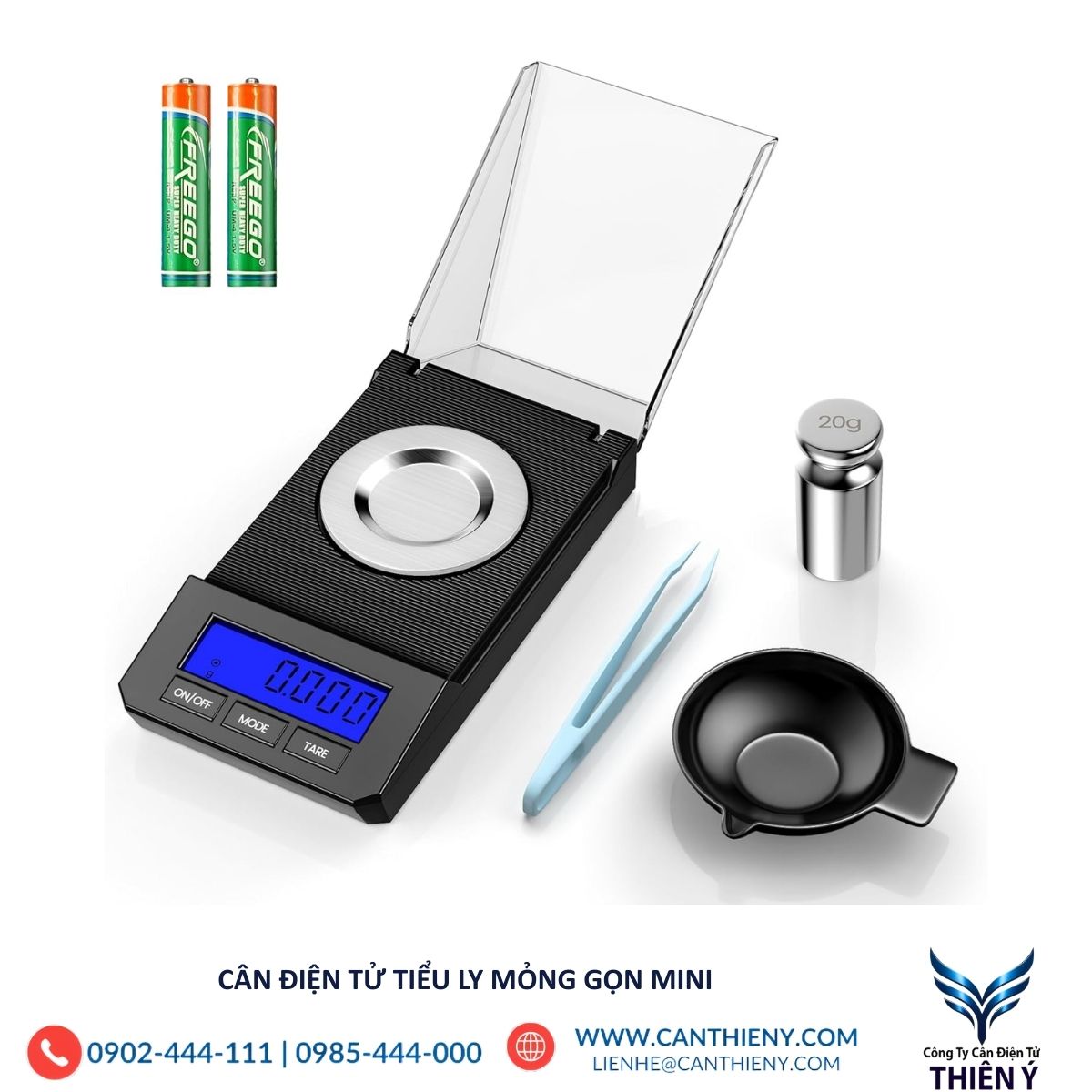 Cân điện tử tiểu ly siêu mỏng – thiết kế tinh gọn, sang trọng