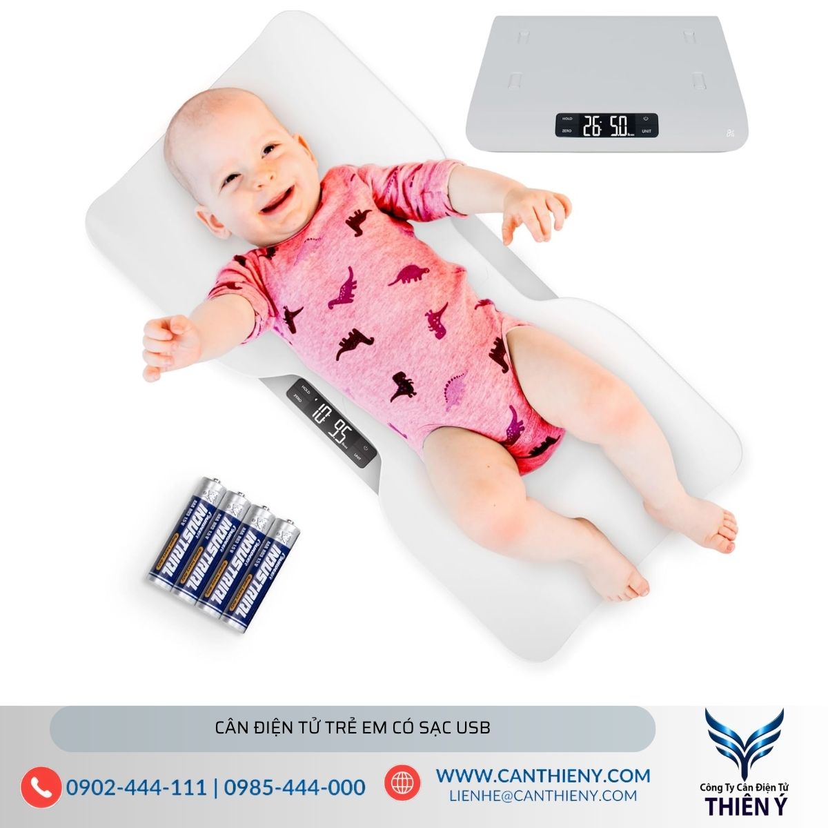 cân điện tử trẻ em dùng pin tiểu tiện dụng, màn hình hiển thị rõ nét
