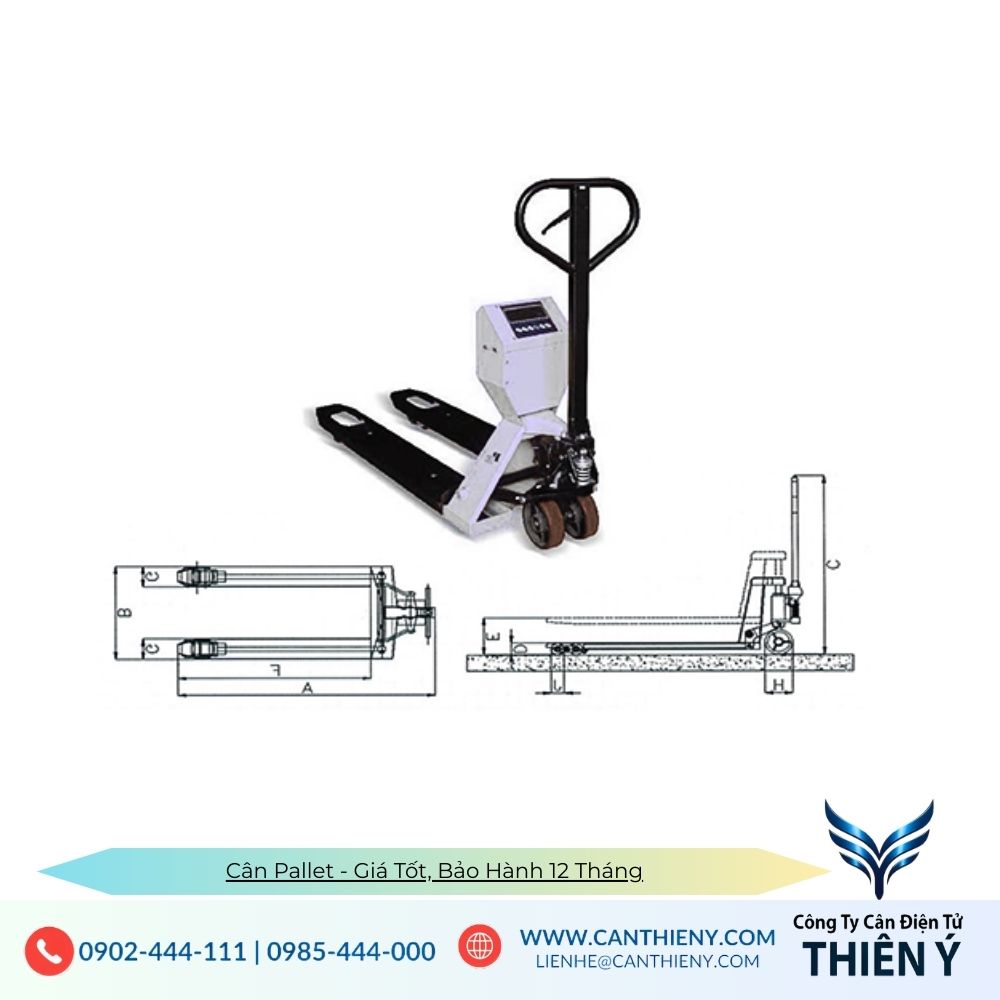 Cân Pallet Chữ H điện tử chính hãng Thiên Ý