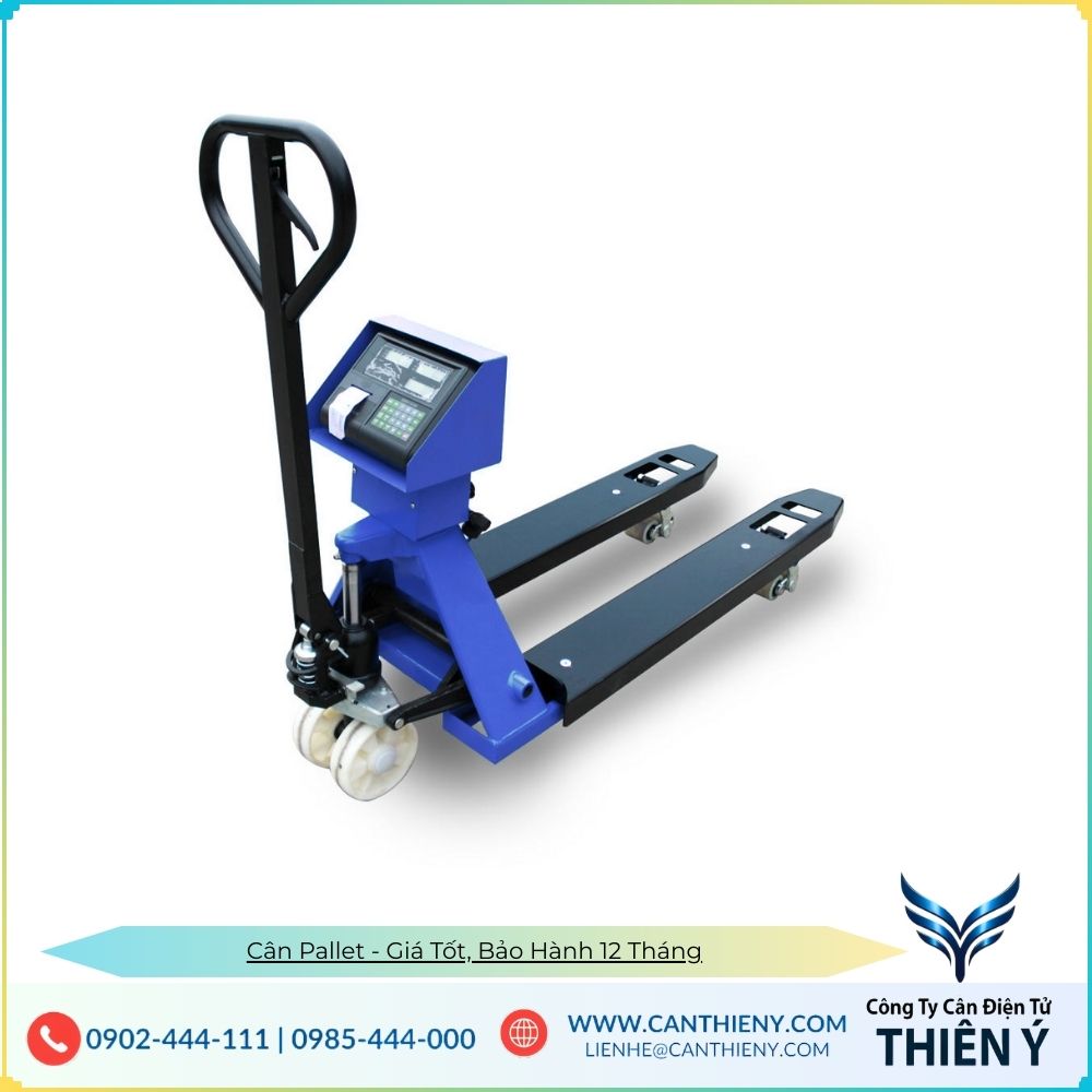 Hình ảnh cân pallet in phiếu Thiên Ý chính hãng