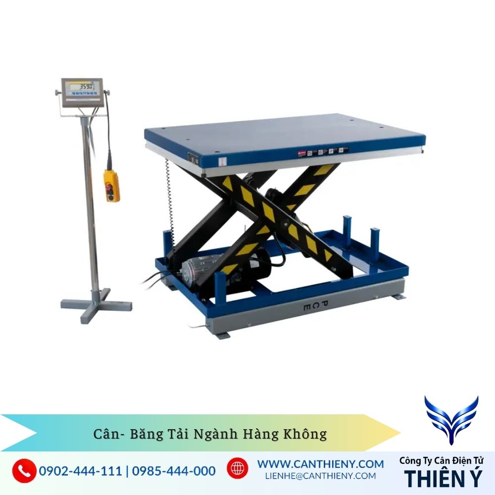 cân xe kéo xe nâng tại sân bay chính hãng Thiên Ý