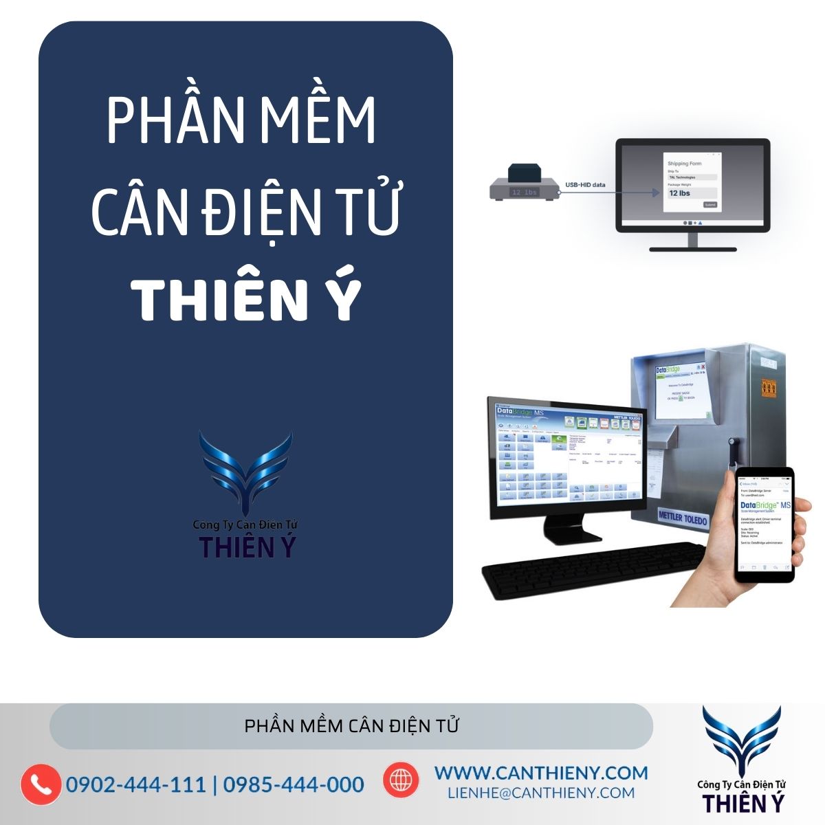 Phần mềm cân có cảnh báo vượt tải chính hãng, an toàn cho thiết bị