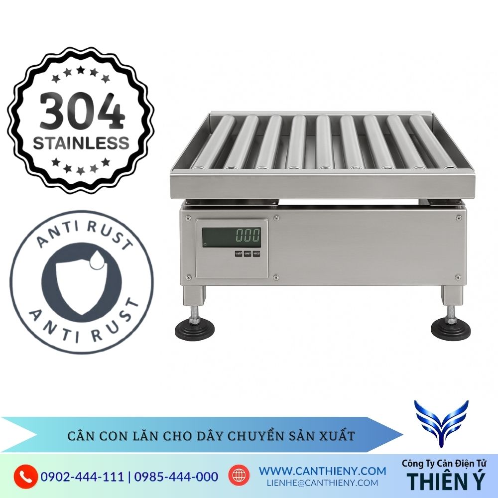 Cân con lăn điện tử inox 304 chính hãng, chất lượng cao, giá rẻ, bảo hành 12 tháng