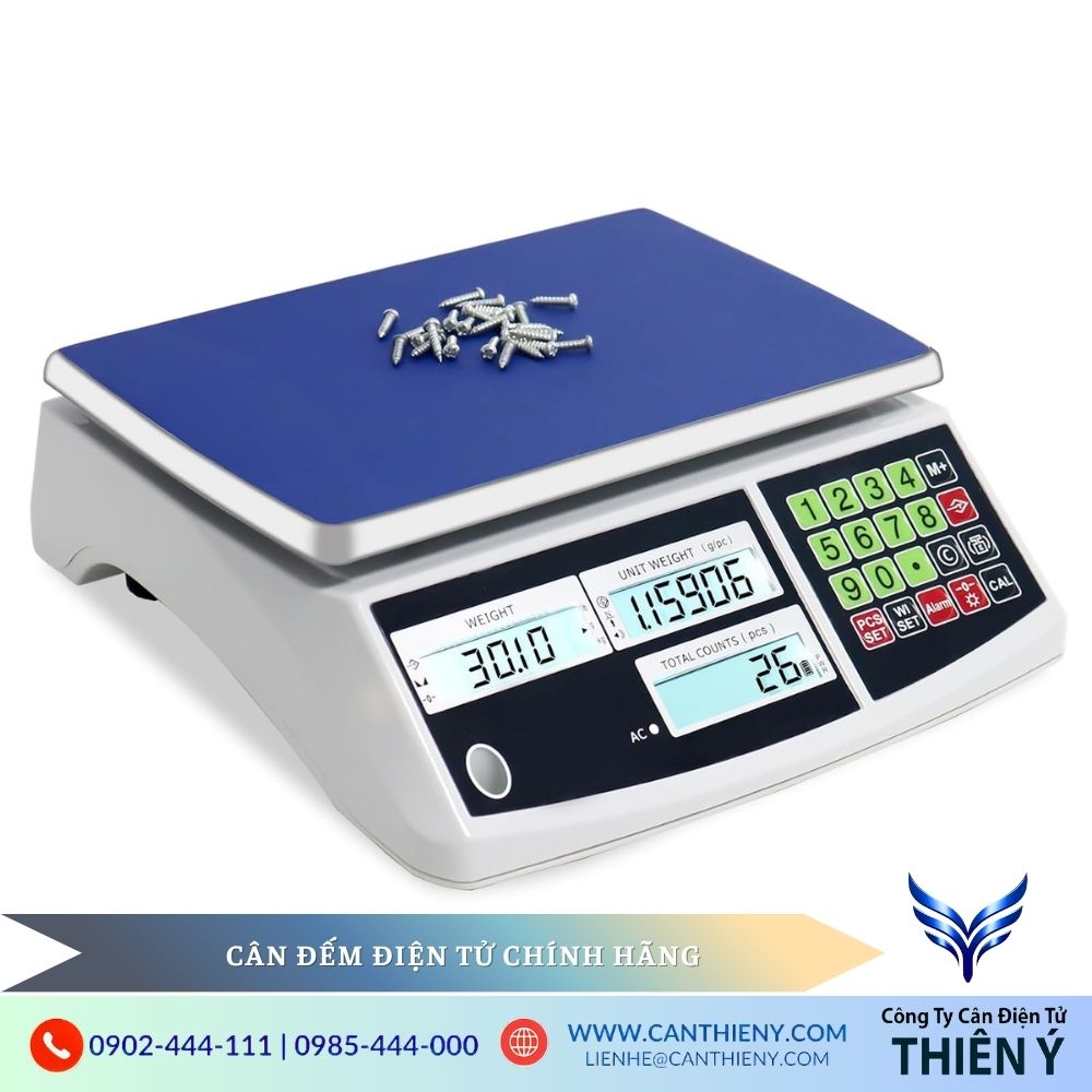 Cân Đếm Điện Tử 2 Màn Hình chính hãng giá rẻ chất lượng cao bảo hành 12 tháng