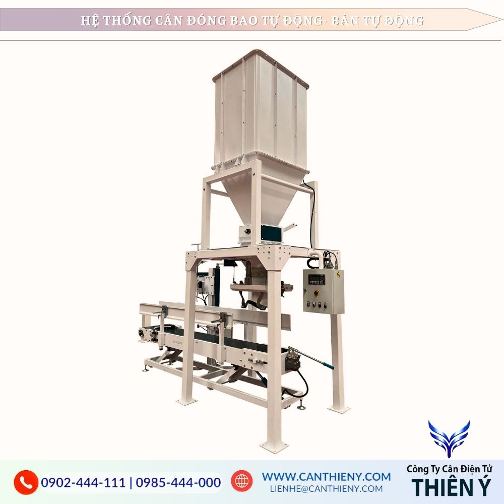 Hình ảnh cân đóng bao điện tử 1 phễu xả chính hãng, chất lượng cao, bảo hành 12 tháng