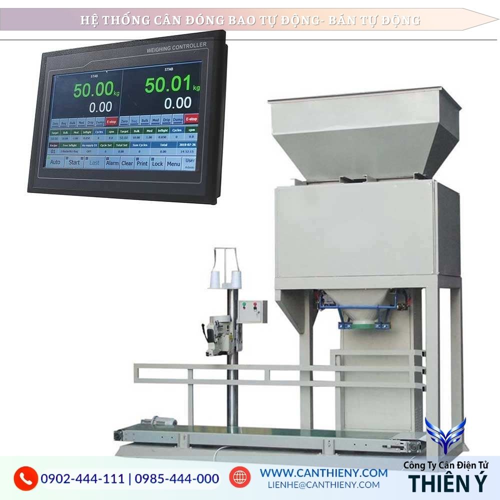 Hình ảnh cân đóng bao điện tử chính hãng chất lượng cao, bảo hành 12 tháng