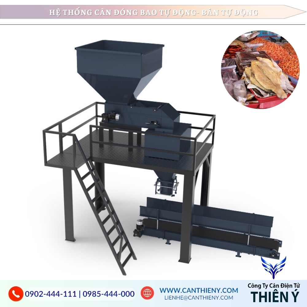 Cân Đóng Bao Điện Tử Cho Ngành Thủy Sản Khô
