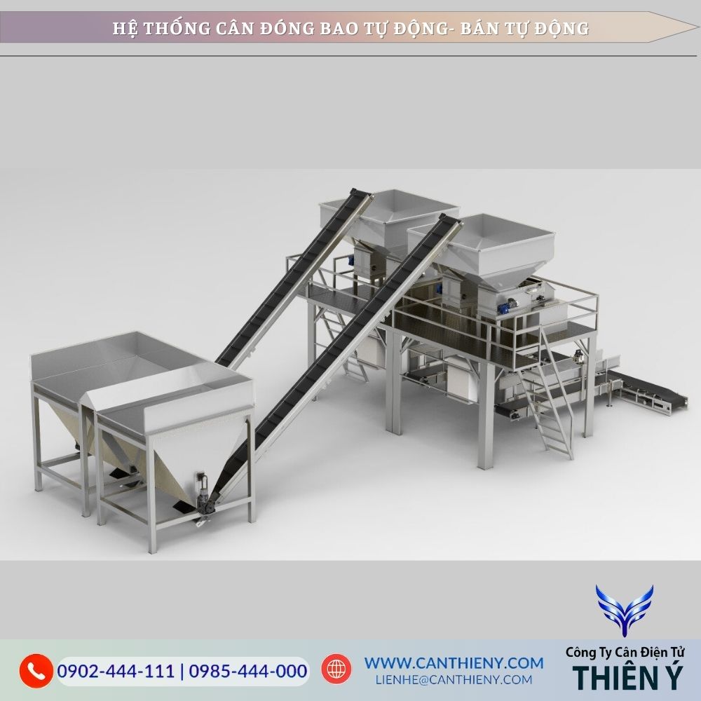 Cân Đóng Bao Điện Tử Nhiều Phễu Xả Tốc Độ Cao - Giá Rẻ, bảo hành 12 tháng