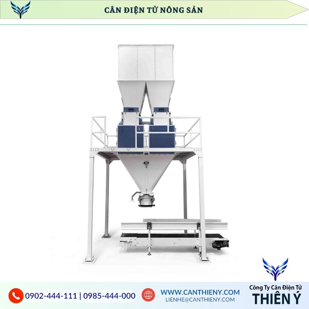 Cân nông sản điện tử đóng bao chính hãng, tốc độ cao, bảo hành 12 tháng