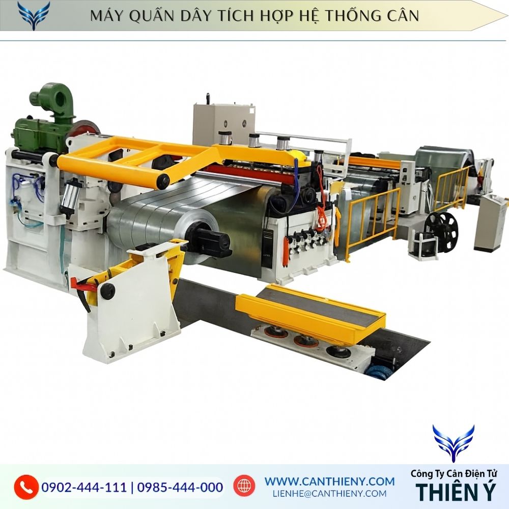 Hình ảnh Cân Quấn Cuộn Dây Tự Động điện tử tích hợp máy quấn, cân realtime, chính hãng Thiên Ý, giá tốt, bảo hành 12 tháng.