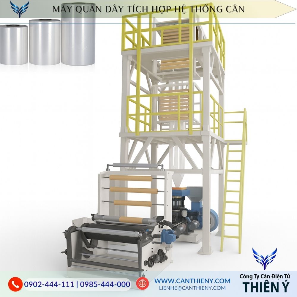 Hình ảnh cân quấn cuộn nhựa PP Thiên Ý, chính hãng, bền bỉ, bảo hành 12 tháng, hỗ trợ sản xuất nhựa công nghiệp.