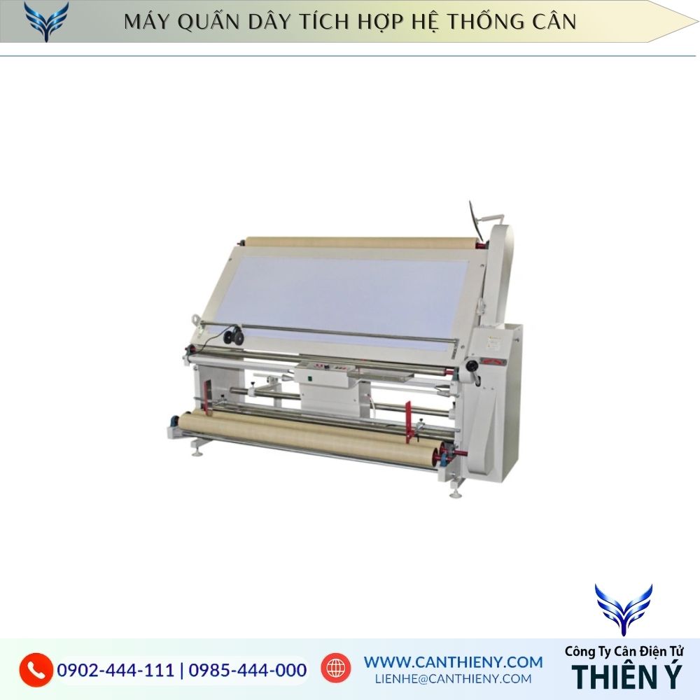 Hình ảnh cân quấn cuộn sợi dệt may Thiên Ý, chính hãng, độ bền cao, bảo hành 12 tháng, tối ưu cho nhà máy dệt may.