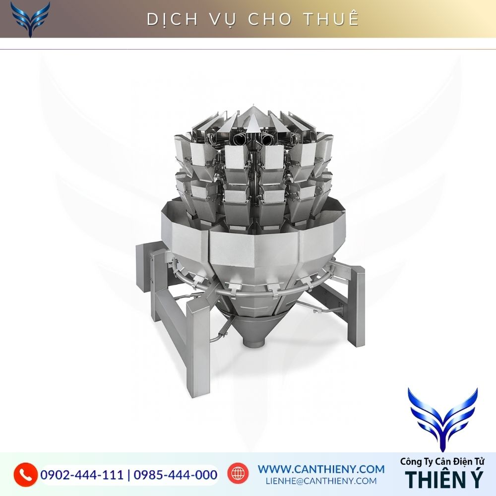 Dịch vụ cho thuê cân tổ hợp 14 đầu cho doanh nghiệp sản xuất bao bì, thực phẩm