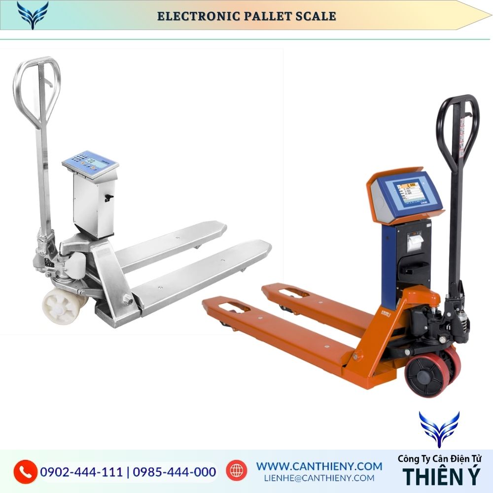Outdoor pallet scale with weather-resistant stainless design and 12-month warranty for accurate weighing.