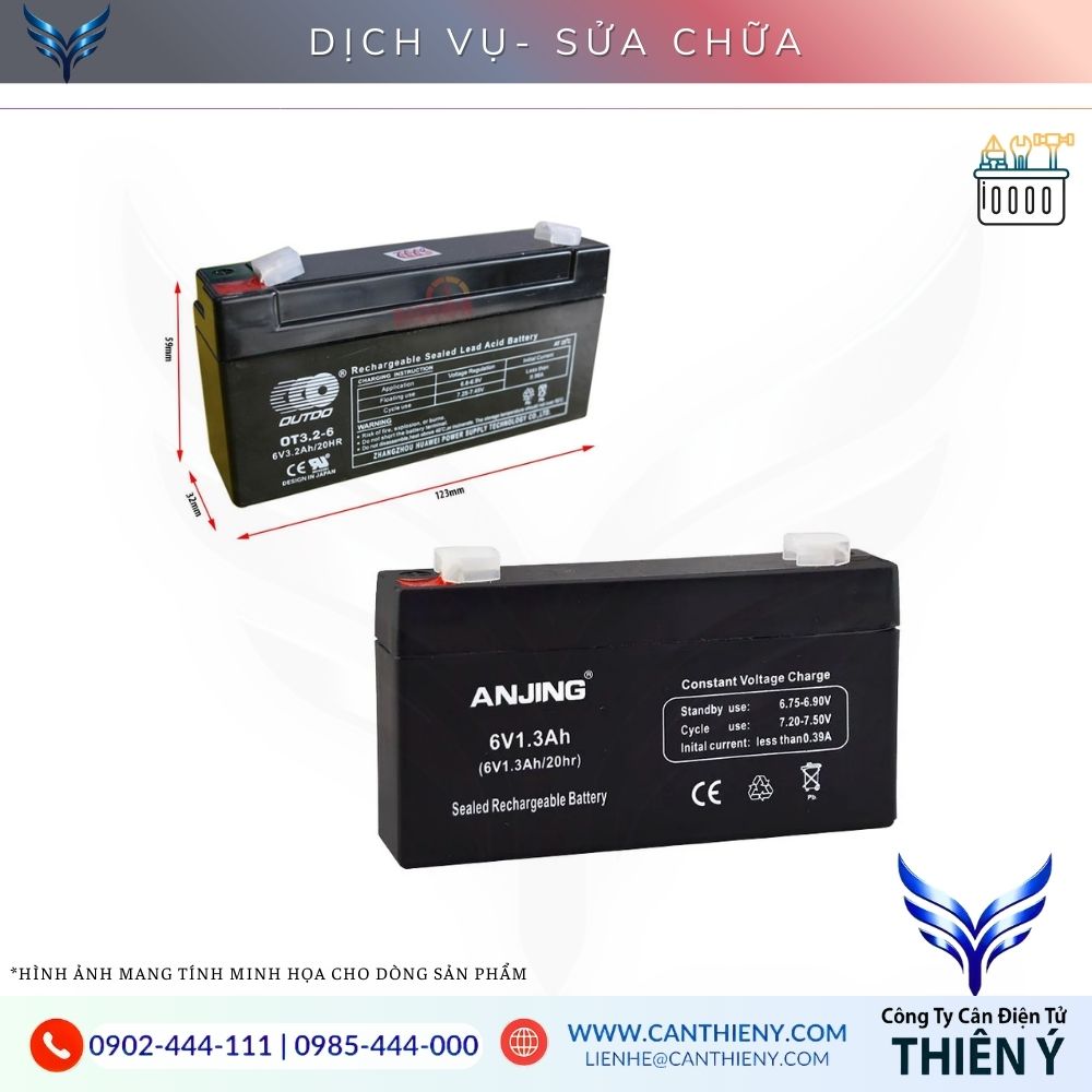 Hình ảnh Pin Sạc Cân Sàn Điện Tử chính hãng, dung lượng cao tại Thiên Ý
