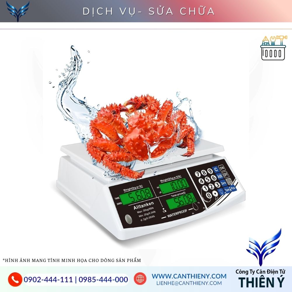 dịch vụ sửa cân siêu thị điện tử chống nước uy tín Thiên Ý