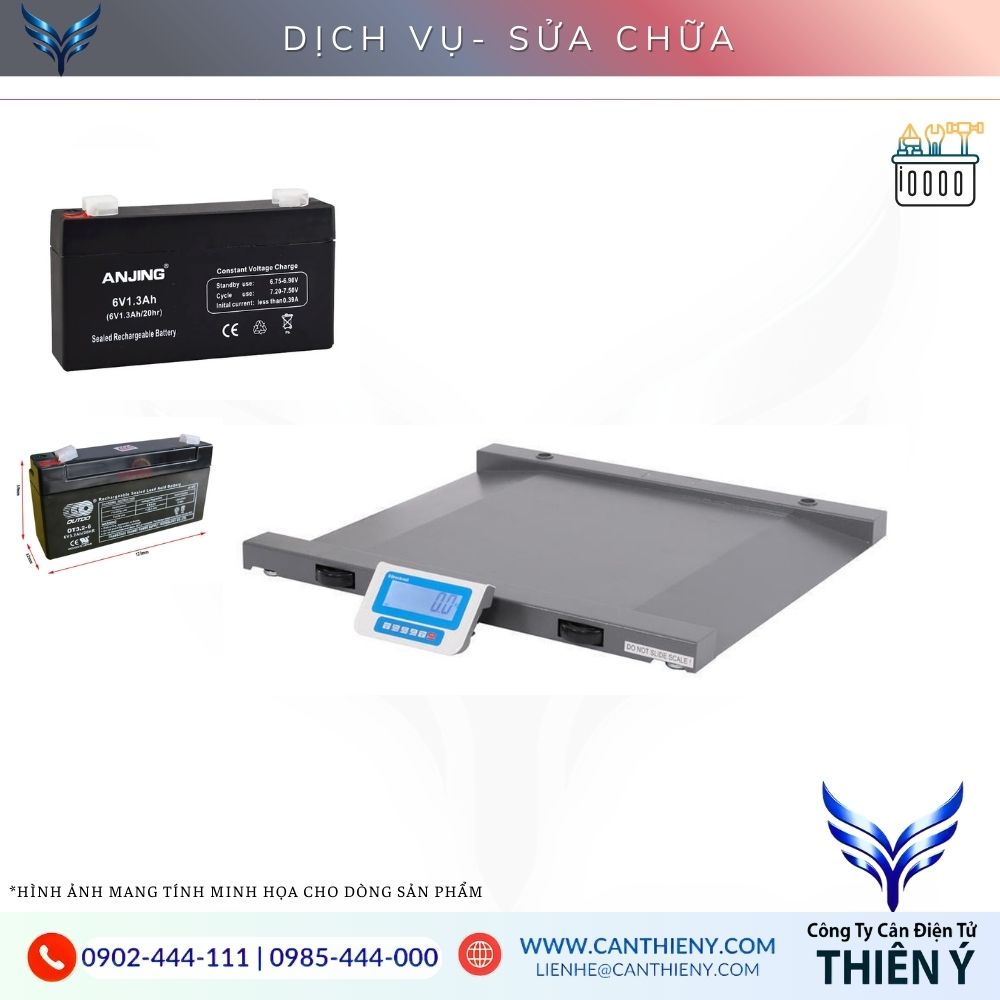 dịch vụ thay pin sạc cân sàn điện tử chính hãng Thiên Ý